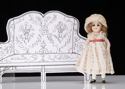 Lot 291 - A small Simon & Halbig 949 all-bisque doll