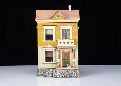 Lot 314 - A small German wooden dolls’ house circa 1910