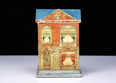 Lot 315 - A tiny German wooden dolls’ house circa 1910