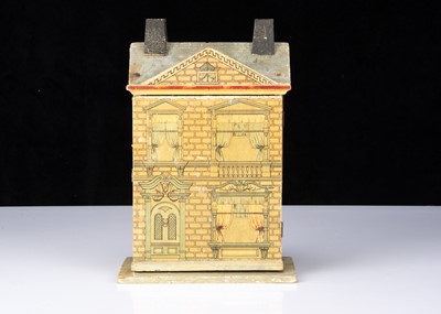 Lot 316 - A tiny German wooden dolls’ house circa 1910