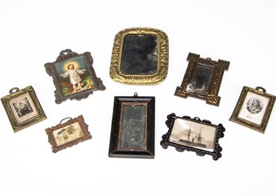 Lot 325 - 19th century dolls’ house pictures and mirrors