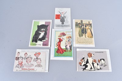 Lot 215 - Six Suffragettes/Women's Votes postcards