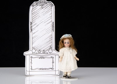 Lot 343 - A German bisque headed dolls’ house doll