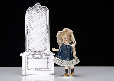 Lot 344 - A German bisque headed dolls’ house doll