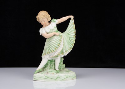 Lot 393 - A Gebruder Heubach bisque Dancing Girl