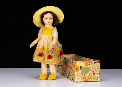 Lot 412 - A 1930s Lenci girl doll