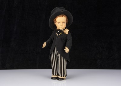 Lot 413 - A 1930s Lenci 300 Series boy bridegroom