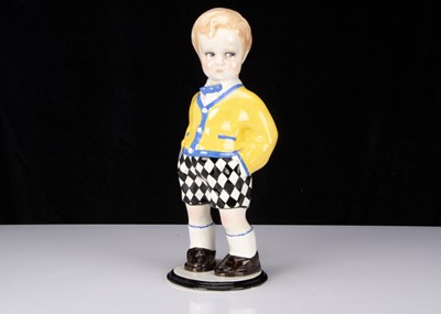 Lot 414 - A rare Lenci porcelain figure of a 300 Series boy doll by Sandro Vacchetti
