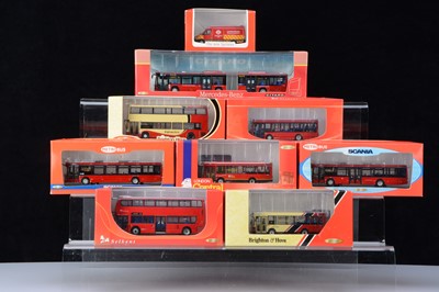 Lot 4 - Creative Master Northcord 1:76 Scale London and Southern Double and Single Deck Buses