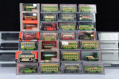 Lot 5 - Corgi Original Omnibus 1:76 Scale Double Deck Buses and Support Vehicles (27)