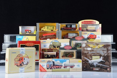Lot 20 - Modern Diecast Vintage Commercial Vehicles and Aircraft (16)