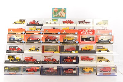 Lot 66 - Modern Diecast Vintage Delivery Vans and Other Commercial Vehicles by Solido and Others (50)