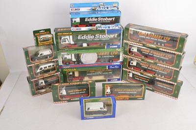 Lot 106 - Corgi Modern Eddie Stobart Haulage and Delivery Vehicles (15)