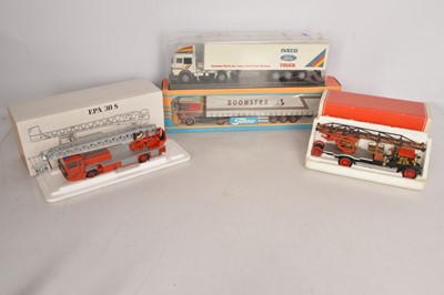 Lot 125 - Modern Diecast Haulage and Fire Service Models (4)