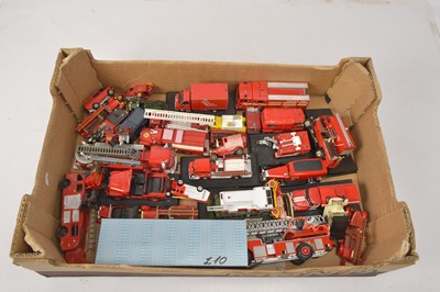 Lot 211 - Postwar and Modern Unboxed/Repainted/Playworn Fire Service Vehicles (85+)