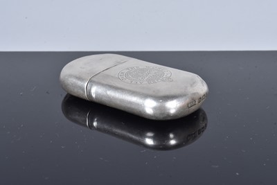 Lot 287 - A George V silver pocket lighter by Walker & Hall