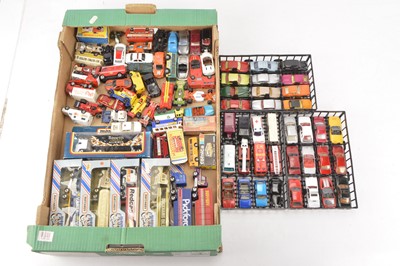 Lot 220 - 1960s and Later Playworn 1:64 Scale Diecast Vehicles and Carry Cases, (130+)