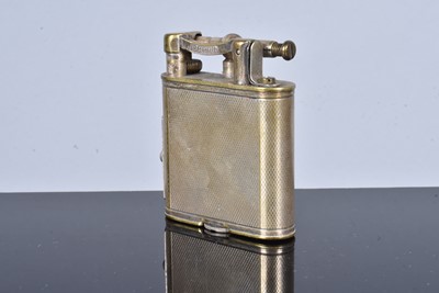 Lot 289 - A silver plated Dunhill pocket lighter