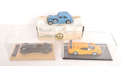 Lot 250 - 1:43 Scale Resin and White Metal Factory Produced Vintage and Modern Cars