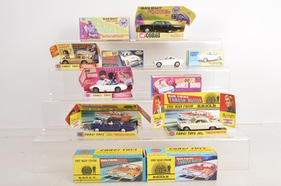 Lot 279 - Corgi Models From TV and Film With Reproduction Boxes (6)