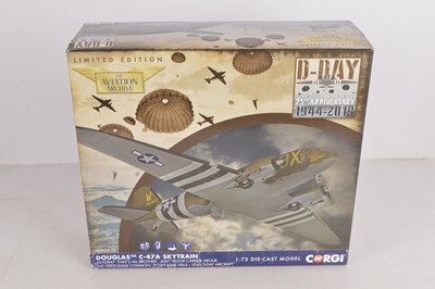 Lot 284 - Corgi Aviation Archive D Day 75th Anniversary Douglas C-47 Skytrain