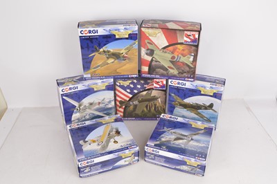 Lot 291 - Corgi Aviation Archive 1:72 Scale WWII Allied and Axis Aircraft