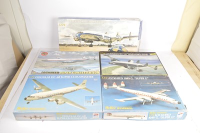 Lot 319 - Unbuilt Heller Airfix plastic Aircraft kits 1:72 scale in original boxes (5)