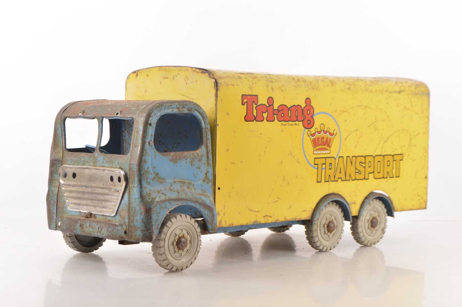 Lot 330 - Tri-ang all metal Six Wheel Delivery lorry (1)