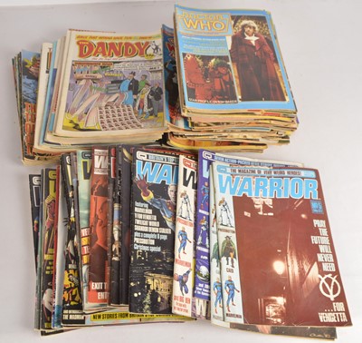 Lot 369 - Various British Comic including Warrior  Marvel Dr Who Eagle and Dandy and Beano