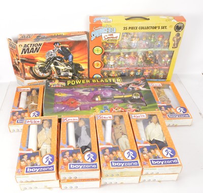 Lot 380 - 1990's Boyzone Figures Action Man and The Simpsons Sets and Power Rangers Sets