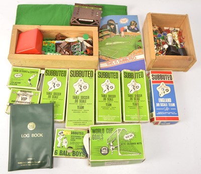 Lot 384 - Subbuteo Football Team and Accessories (4)