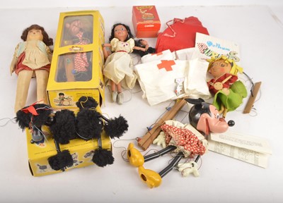 Lot 388 - Various Pelham Puppets Doll and Nurses Uniform (8)