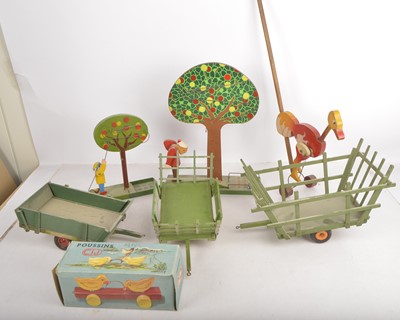 Lot 390 - CIJ France wooden marble games and pull along toys (7)