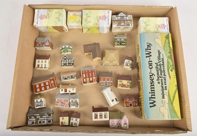 Lot 395 - Wade Whimsey-In -the Vale and Whimsey on Why Village porcelain Buildings (37 buildings)