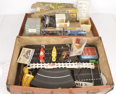 Lot 429 - Scalextric Cars and Accessories and Jump Jockey motorised chassis