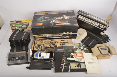 Lot 434 - Airfix and  Scalextric Motor Racing Sets and Accessories Cars and Track