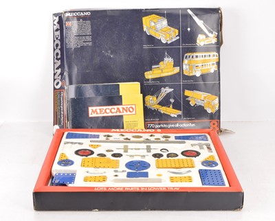 Lot 442 - Meccano 1960-70's Sets in dark blue boxes (5 boxes)