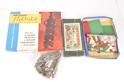 Lot 448 - Uncommon Wenebrix Construction set  together with Meccano Elektikit and Bayko Construction sets (3 sets)