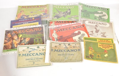 Lot 455 - Various Meccano Instruction Manuals and other items (30)