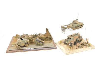 Lot 481 - World War II 1:32 scale Snow and Normandy Dioramas