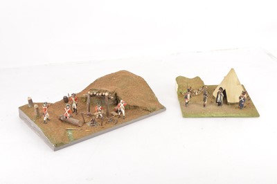 Lot 483 - Battle of Waterloo 1:32 American War of Independence scale Dioramas (4)