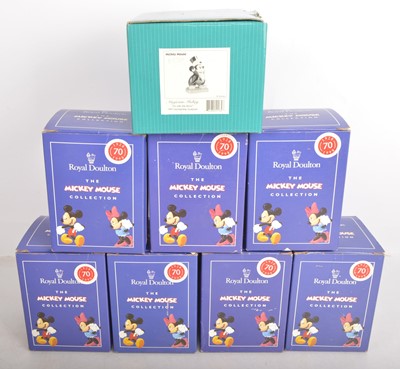 Lot 487 - Royal Doulton 1928-1998 Mickey Mouse Figure Collection (8)