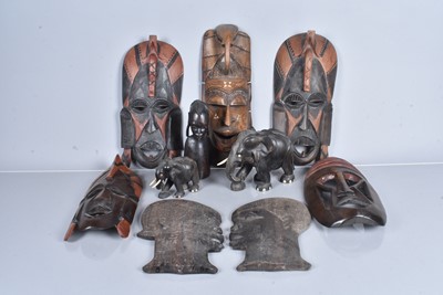 Lot 383 - A collection of African Tribal items