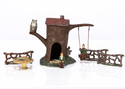 Lot 519 - Taylor & Barrett Pixieland Series Tree House with Owl and Pixie on swing