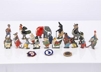 Lot 527 - A lot of Britains Cococubs figures comprising walking Jonathan (2)