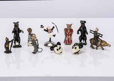 Lot 531 - Character figures by various makers including Pixyland and Carman comprising Britains Little Red Riding Hood (missing base)