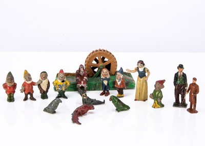 Lot 532 - Various odd figures by various makers including Charbens and Taylor & Barrett comprising F G Taylor plastic water mill