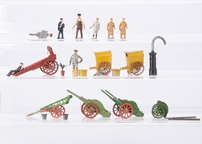 Lot 565 - A selection of Taylor & Barrett civilian workers comprising Baker (2) with cart (2) and basket