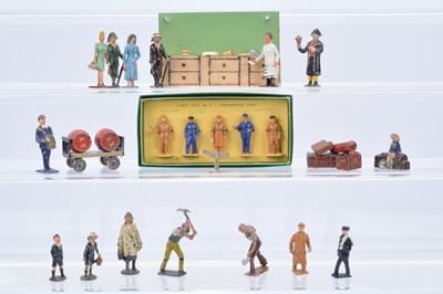 Lot 599 - Railway and street scene related spare items by various makers including Hill and Crescent comprising Charbens Navvies (2)