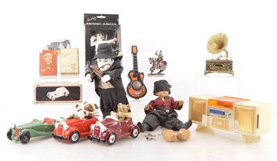 Lot 619 - Collectors Toy Reference books with  assortment of musical boxes and other toys/games (18)